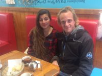 Emma (France) and Adam (Sweden) at the Rocks